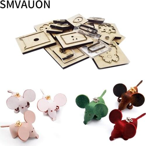 SMVAUON DIY Handmade Charm Fashion Leather Bag Mouse Model Wood Die Cutting New Ladle Die Cutting Die