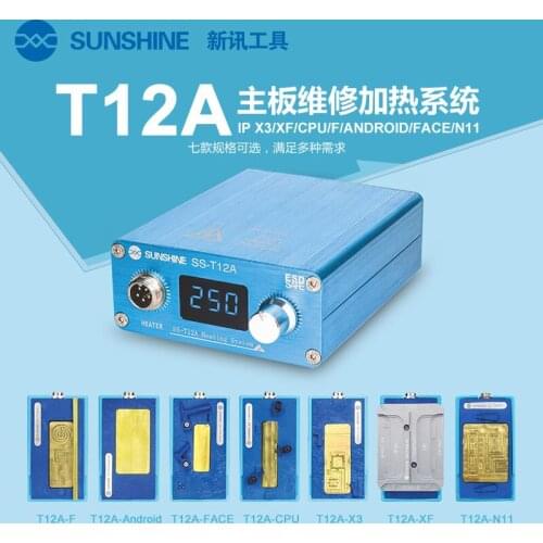 SS-T12A Motherboard CPU Desoldering Heating Station for iPhone 11 7 8 X XS MAX Repair with different Motherboard Heating groove