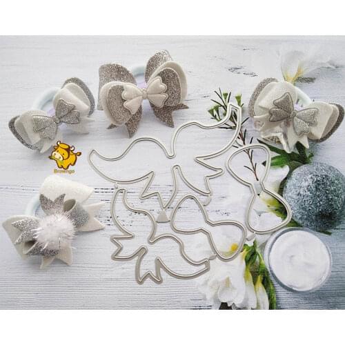 Bird Wing Bowknot Bow Tie Dies Cutting Die Stencil Template for DIY Embossing Paper Photo Album Gift Cards Making Scrapbooking