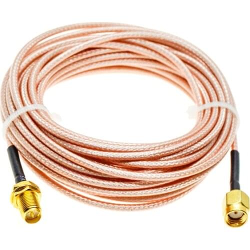 RG316 RP SMA male to RPSMA female bulkhead Lot RF Extension Cable Jumper Pigtail