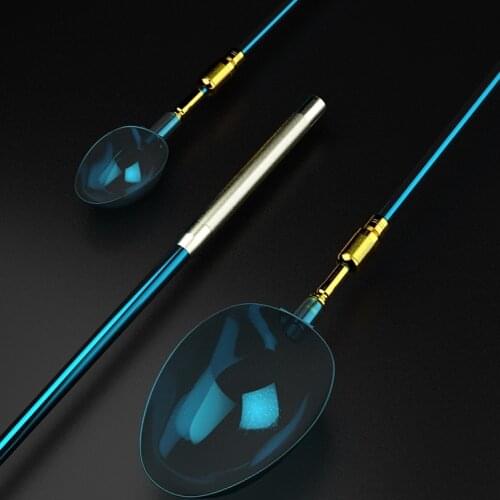 Aluminum alloy rods Fishing Bait Thrower Play Spoon Molding Easy Throw Bait Spoon Fishing Gear