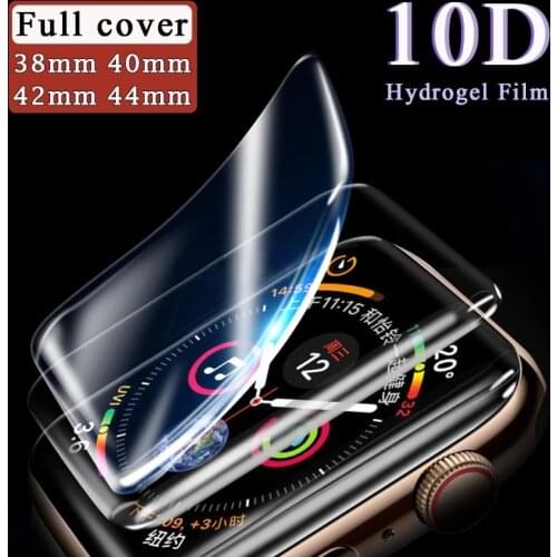 For Apple Watch Screen Protectors Iwatch 1 2 3 4 5 Series Hydrogel Film Full Coverage 38mm 40mm 42mm 44mm Protective Protection