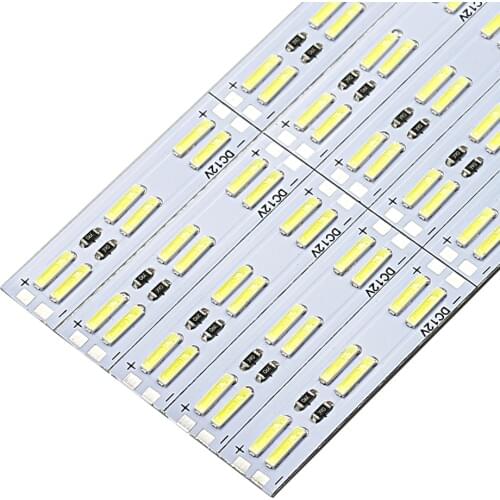 10pcs/Lot Leds 0.5m LED Bar Light Double Row 120leds/m smd 8520 12V Led Rigid Strip White Under Cabinet Kitchen
