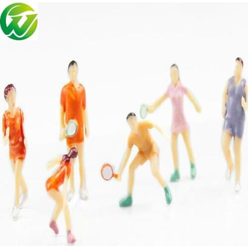 30pcs/lot Architecture Palstic Miniature N Z Scale Model Sports Figures People For Ho Train Layout