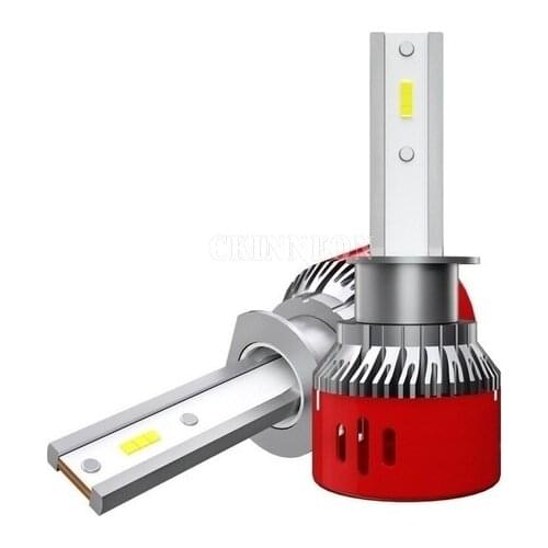 50Pcs/Lot 25Pair LED H4 H7 H1 HB4 H11 HB3 9005 9006 CSP Chip Car Headlight Bulbs 72W 12V 6000K 12000Lm Lamp Auto Bulb Light