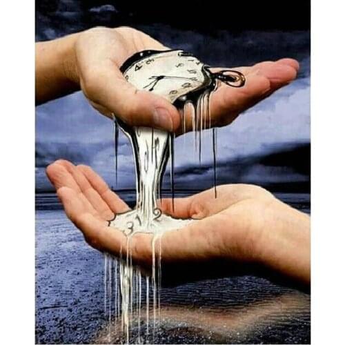 5D DIY Diamond Painting Pocket Watch Hand 3D Diamond Embroidery Handmade Rhinestone Diamond Painting Cross Stitch Decor P1026