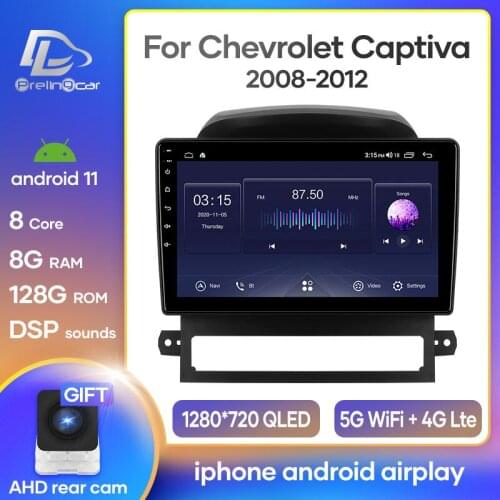 Prelingcar navigation system For Chevrolet captiva 2008 09 10 11 12 years android 10.0 Car GPS multimedia Radio Navi player