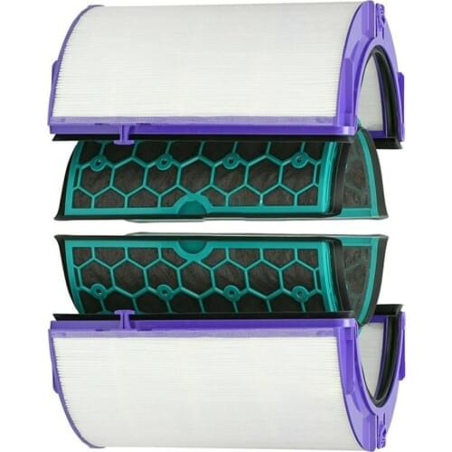 For Dyson Hp04 Tp04 Dp04 Sealed Two Stage Air Purifier Hepa & Carbon Filter Set