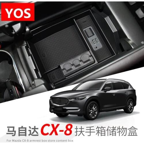 For Mazda CX-8 armrest box storage box CX-8 modified central storage box storage box ABS