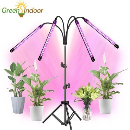 Phyto Lamp Timer Full Spectrum USB Grow Light Lamp For Plants Indoor Led Phytolamp with Stand Light For Flowers 130cm Adjustable