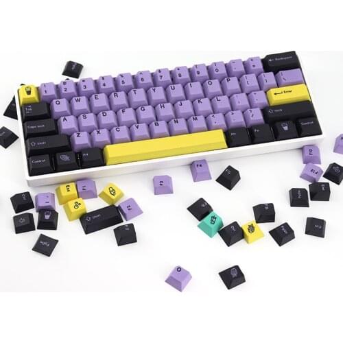 Taro Keycaps DYE Sublimation Keycap For Mechanical Keyboard Cherry Profile Plant Key Cap PBT GH60 DZ61 GK61 TKL