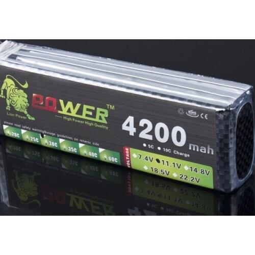 Lion power 3S 11.1v 4200mah 30c Lipo Battery For T-REX 450 Helicopter Quadcopter four axis shaft 3S Lipo battery 11.1V