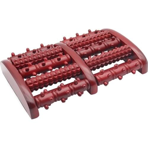 Foot-Massager-Roller Acupressure Relax Heath-Therapy Relief Wooden Pain-Stress Row 3-6