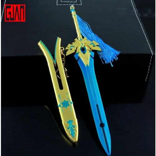 Alloy Sword Weapon Model Source God Game Surrounding Diluk Reze Five-star Pride Sheathed Weapon Model All-metal