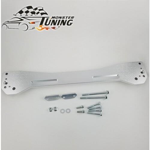 Tuning Monster Silver Rear Subframe Brace Subframe Reinforcement Brace for Honda Civic 1996-2000 ek With Logo