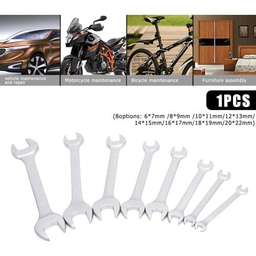 15mm 17mm 19mm 22mm Thin Open End Wrench Set Ultra-thin Flat Wrench Tool For Plumbing Tubing Spanner