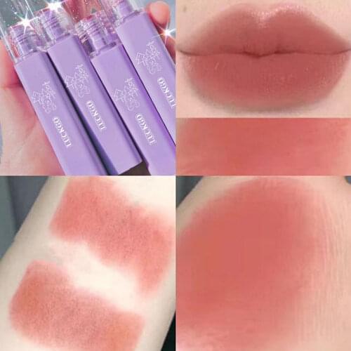New Velvet Lip Gloss Makeup Matte Lip Mud Lip Glaze Milk Coffee Lipstick Long Lasting Moisturizing Korean Cosmetics Maquillaje