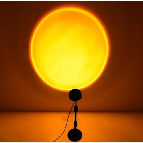 Rainbow Projector Lamp Atmosphere Led Night Light For Home Bedroom Cafe Shop Background Wall Decoration Dusk Lamp
