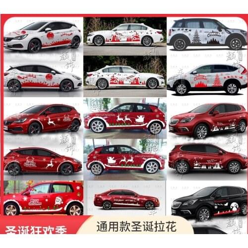 Christmas car stickers car body exterior decoration personalized custom decals Christmas gifts creative car stickers