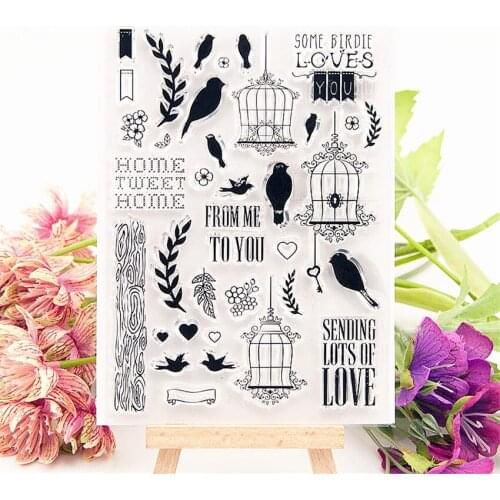 10.5x16cm Garden cage Transparent Clear Stamps Silicone Seals Roller Stamp DIY scrapbooking photo album/Card Making wedding