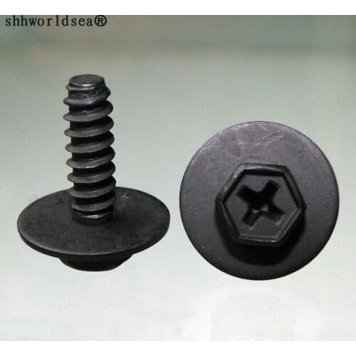 Shhworldsea auto fasteners Front & Rear Bumper Body Exterior Trim Mud Guard Screw for Mazda 9CF600516B