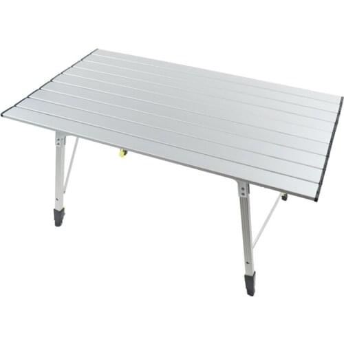 Aluminum Alloy Table Outdoor Camping Foldable Desk Table With Durable Nylon Bag Norust For Hiking Picnic Fishing Garden Barbecue