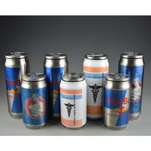 Jedi PUBG vacuum flask Stainless steel thermo mug Painkiller, energy drink insulated cup Jedi Gift Straw cover