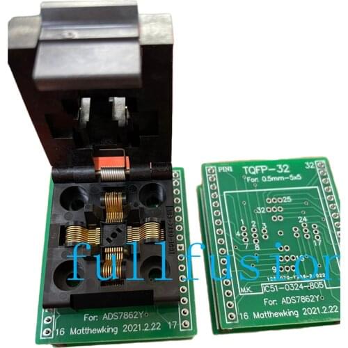 IC51-0324-805 Yamaichi IC Test Socket QFP32 0.5mm Pitch TQFP32 TO DIP Programming Adapter