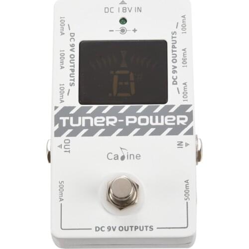 Caline Cp-09 2-In-1 Tuner and Power Supply True Bypass for Dc 9V Electric Guitar Effect Pedal Eight Isolated Outputs Multifuncti