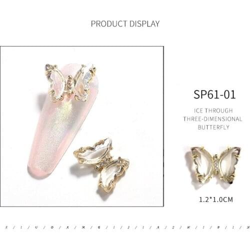 Nail Art Decoration Charm Crown Flower Crystal Finger