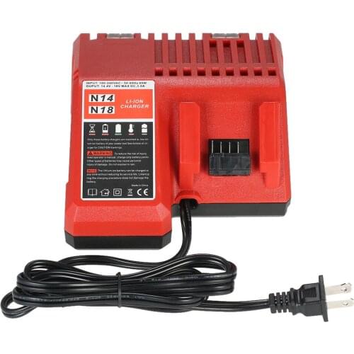 18V High Quality Power Tool Lithium Battery Charger Replacement for Milwaukee M18