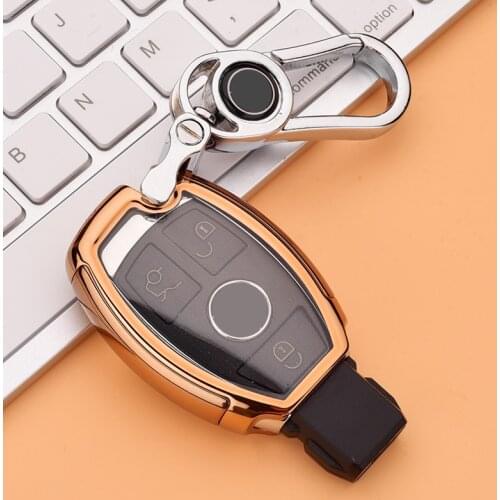 Hight quality PC+TPU key case cover Key case protective shell holder for Mercedes benz A B R G Class GLK GLA w204 W251 W463 W176