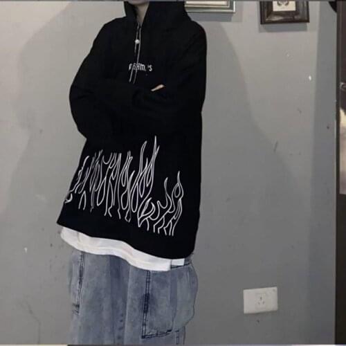 Y2k Printed hooded sweatshirts women clothes 2021 new spring autumn Korean fashion preppy style casual loose oversized hoodies