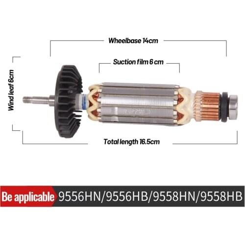 Angle Grinder Armature Rotor For 9556 9557 9558 9556NB 9556HN 9557NB 9557HN 9557PB 9558NB 9558HN 9558PB For Makita
