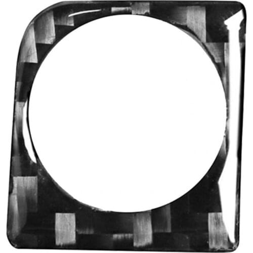 2Pcs Carbon Fiber Rear Storage Box Control Switch Cover Buckle Trim Compatible with Nissan 350Z 2003-2009 Right Left Drive