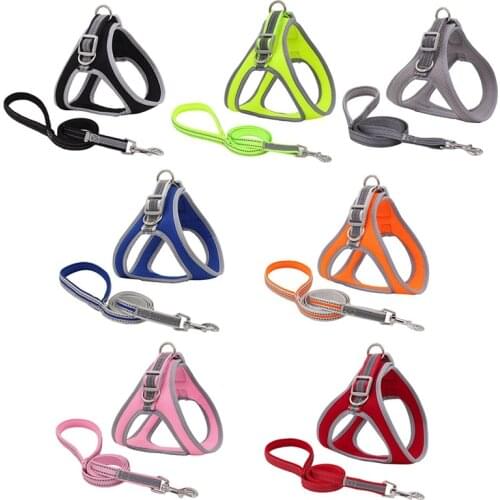 Dog Harness Vest Pet Product Adjustable Padded Extra Big Large Medium Small Dogs cat Supplies Walking lead leash harness