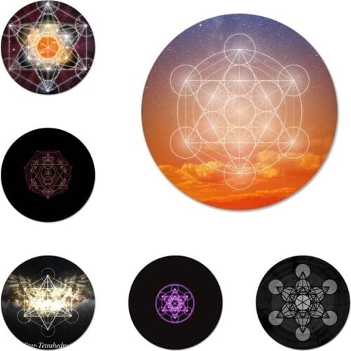 58mm Metatron Array Icons Pins Badge Decoration Brooches Metal Badges For Backpack Decoration