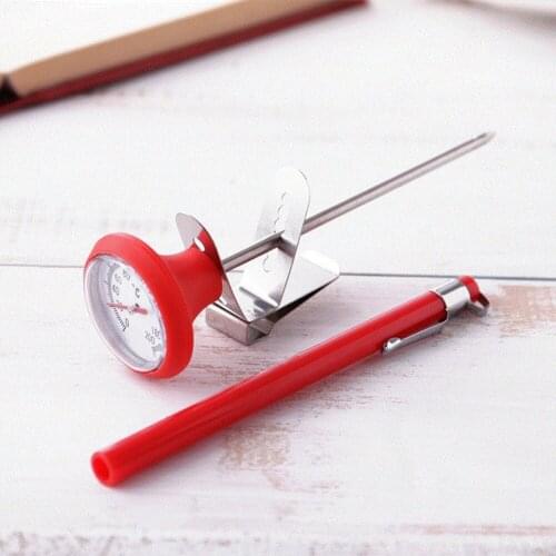 1 Set Food Thermometer Stainless Steel Probe Instant Read Kitchen Food Cooking Milk Coffee Meat BBQ Safely Household Thermometer