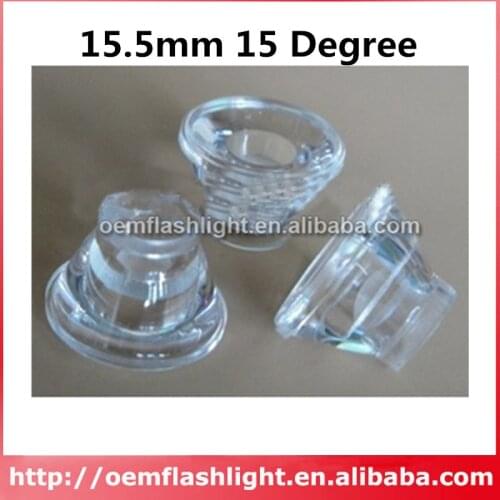 15.5mm 15 Degree Cree LED Lens - 1pc