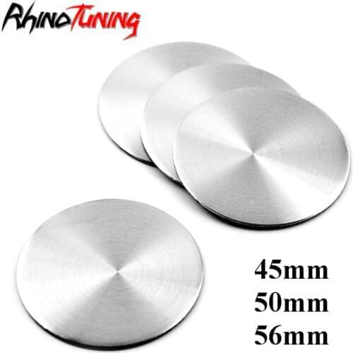 4pcs 45mm/50mm/56mm Wheel Center Hub Caps Sticker Badge Emblem Aluminum For Car rims Auto Styling Accessories