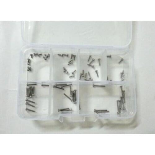 70PCS M1.4 Allen Bolt Hex Socket Round Cap Head Screw Bolts Machine Screws Assortment Set Kit