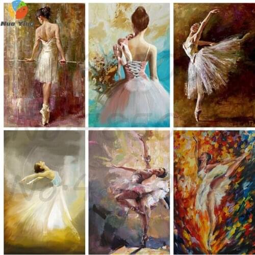 5D DIY Diamond Painting Ballerina Diamond Embroidery Ballet Dancer Picture Of Rhinestone Home Decor Diamond Painting Full Round