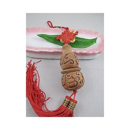 Big Safety gourd Peach Wood Amulet Pendant (Car Adornment)