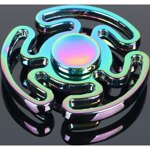 Colorful Maze Tri-spinner Fidget Spinner Steel Hand Spinner 606 steel Bearing Educational Toys Spinner Hand Anti Stress Toy