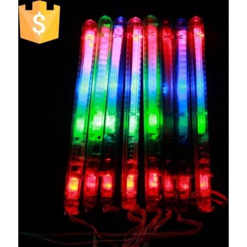 Button Stwich Multi Colorful 7 modes Flashing LED Night Light Glowing Sticks for Music Party Event Free Shipping 80pcs