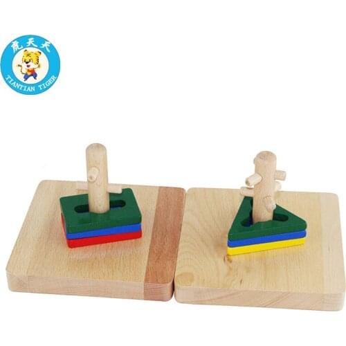 Montessori Baby Wooden Toys Shape Matching Infant 0-3 Years Old Size 14*14*10.5 cm Twist & Sort Educational Toys