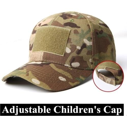 Childrens Adjustable Camouflage Tactical Baseball Cap Summer Outdoor Climbing Travel Camping CS Training Military Hat Sunhat