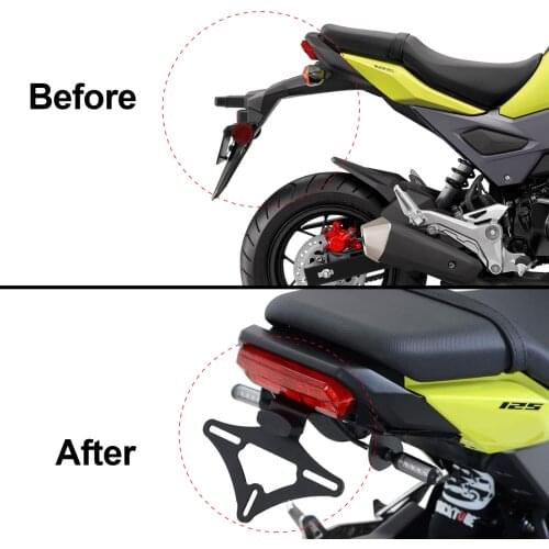 For Honda MSX 125 300 MSX125 MSX300 125MSX 300MSX Motorcycle License Plate Bracket Licence Plate Holder Frame Number Plate