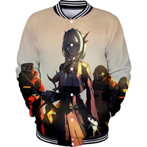 Cross-border hot sale hoodies tomorrow Ark cartoon character Casual 3D baseball uniform jacket