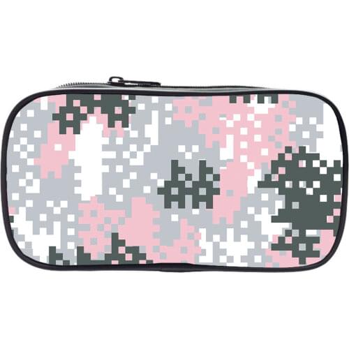 Camouflage Pencil Cases Cool Boy Pencil Box Fashion Camouflage Printing Zipper Pen Bag Creative Pen Box Stationary Supplies Gift